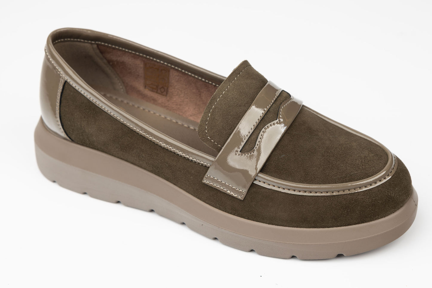 Pantofi damă piele naturală întoarsă FORMAZIONE 5272 verde vel