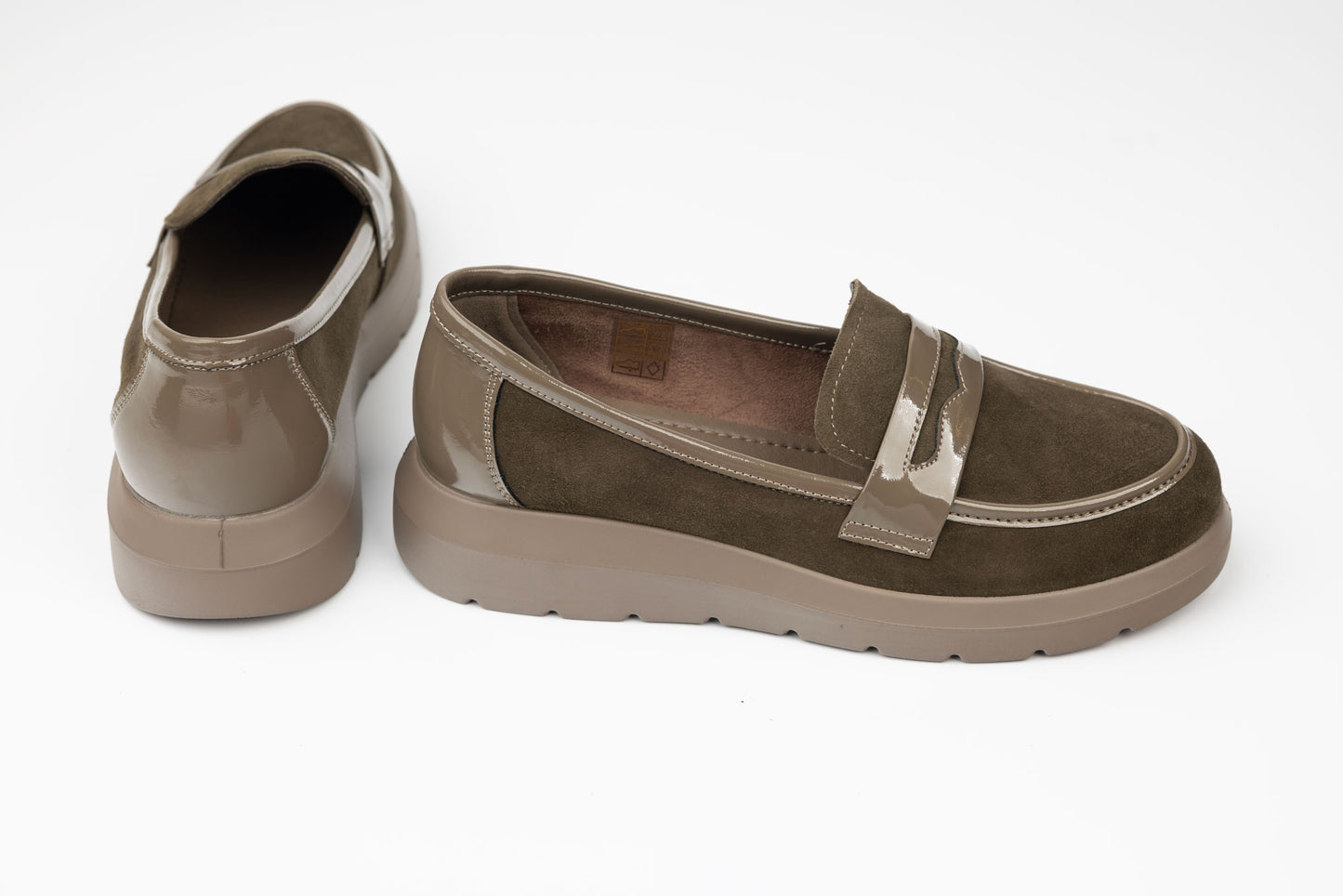 Pantofi damă piele naturală întoarsă FORMAZIONE 5272 verde vel