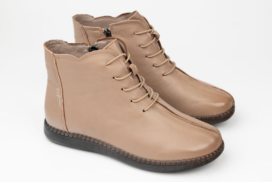 Ghete dama casual piele naturala FORMAZIONE 9580 Apricot
