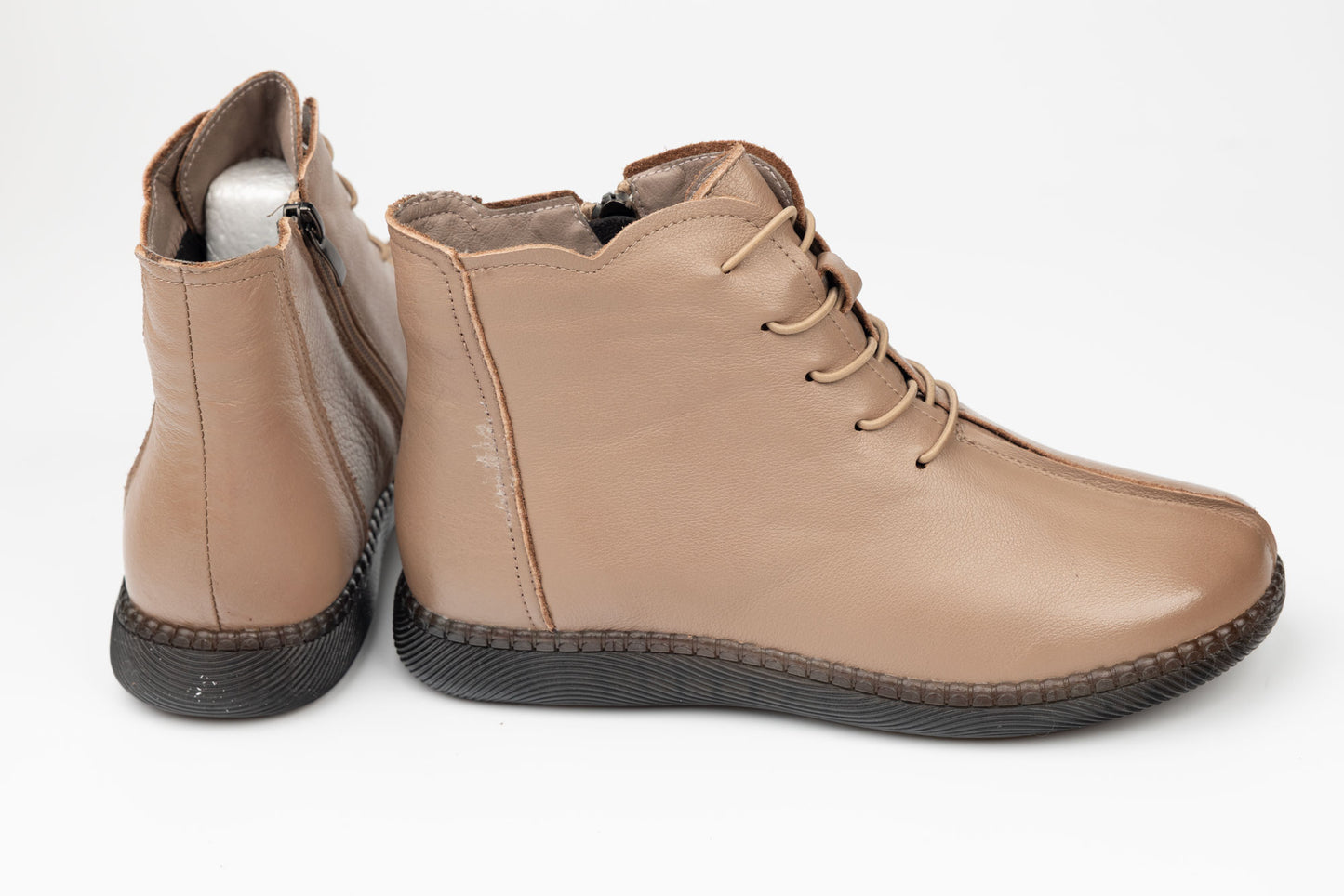 Ghete dama casual piele naturala FORMAZIONE 9580 Apricot