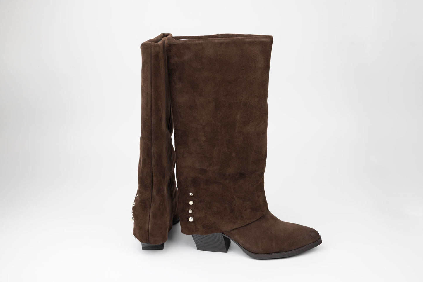 Cizme damă piele naturală ANNA VIOTI 2380-32 Maro velur