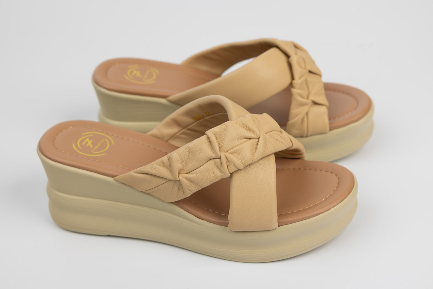 Saboti dama piele naturală FORMAZIONE 49011 Galben