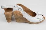 Sandale dama piele naturală PREGO 4253 Alb argint