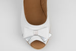 Sandale dama piele naturală PREGO 4253 Alb argint