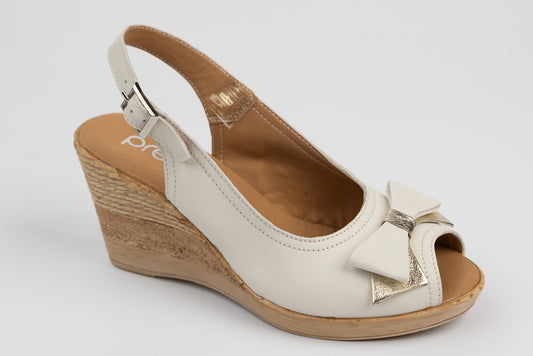 Sandale dama piele naturală PREGO 4253 Bej auriu