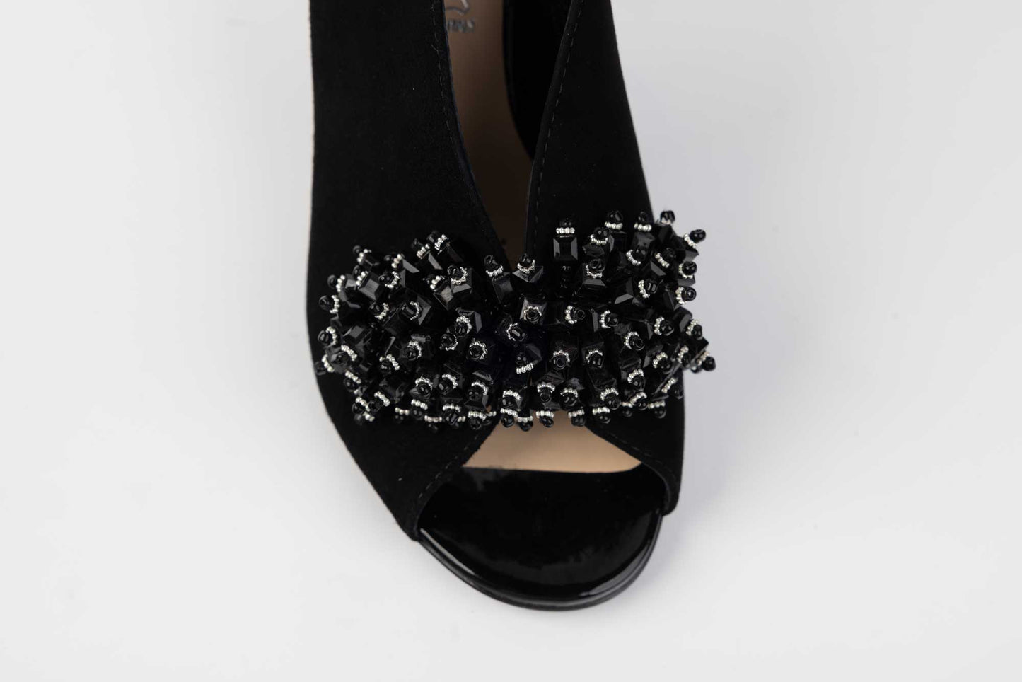 Women's sandals made of genuine suede leather with cutouts SALA 20284 N vel