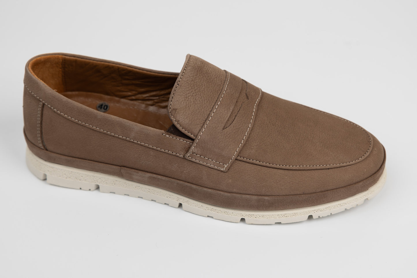 Genuine leather shoes GORETTI 224 Brown kum