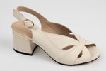 Sandale dama piele naturală LSD 560 Crem