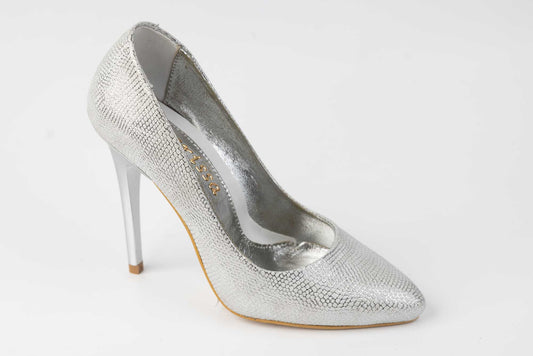 Pantofi dama eleganti piele naturala LARISA Selena Argintiu bub