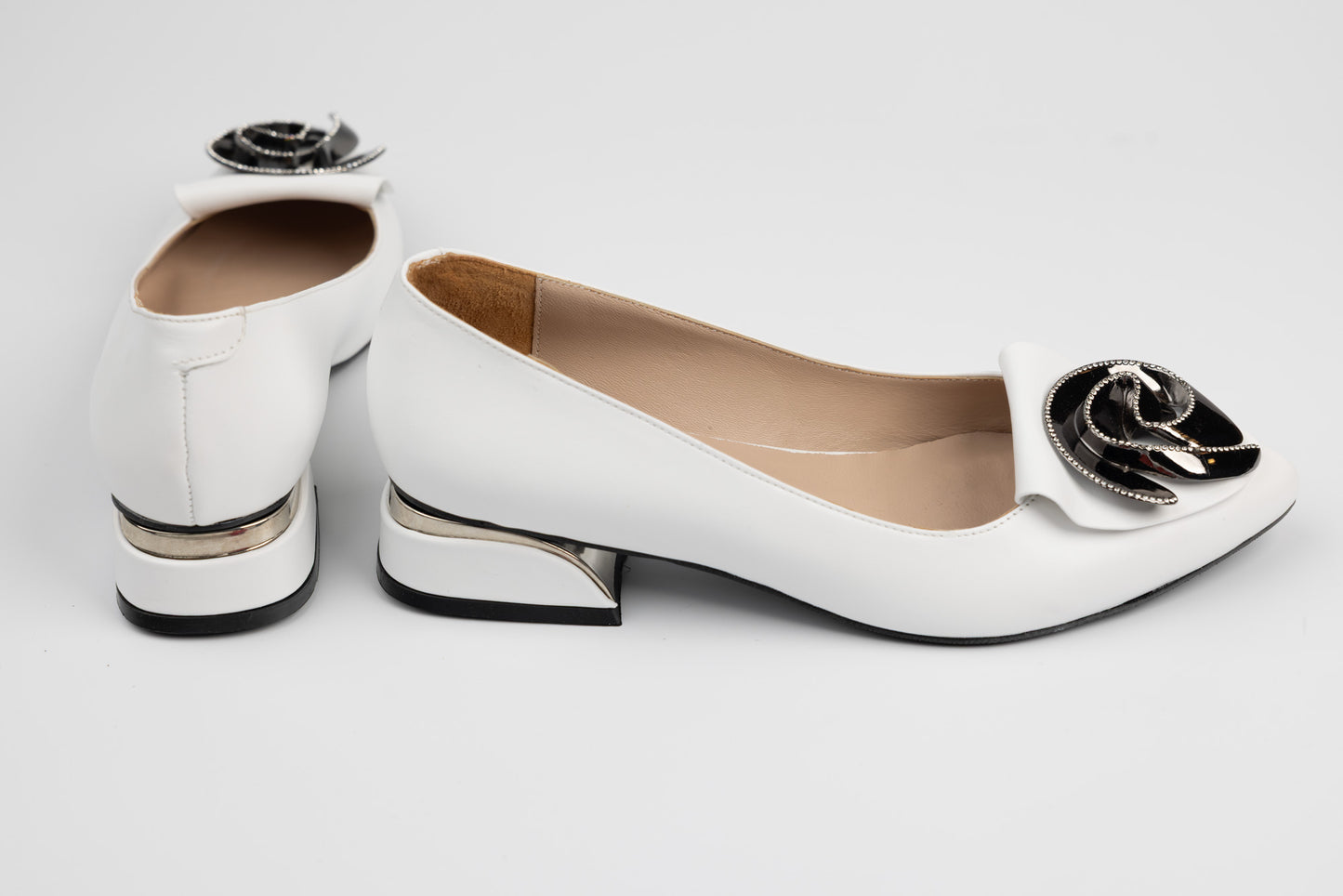 Pantofi dama piele naturală LSD 5000 Alb