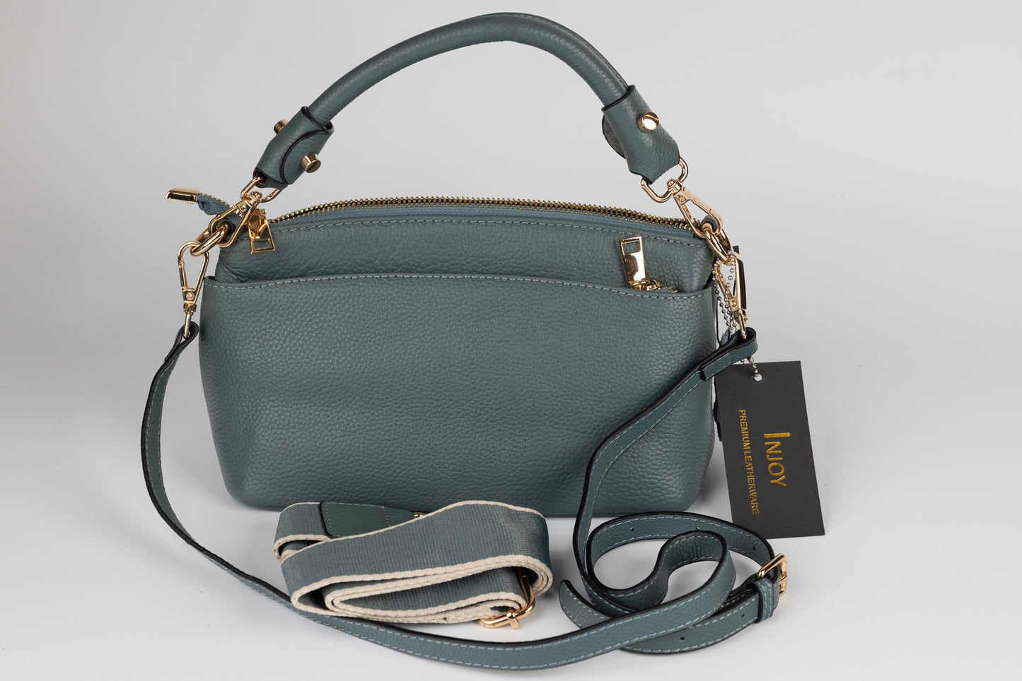 Women's genuine leather bag FENIX FASHION 7799 Blue