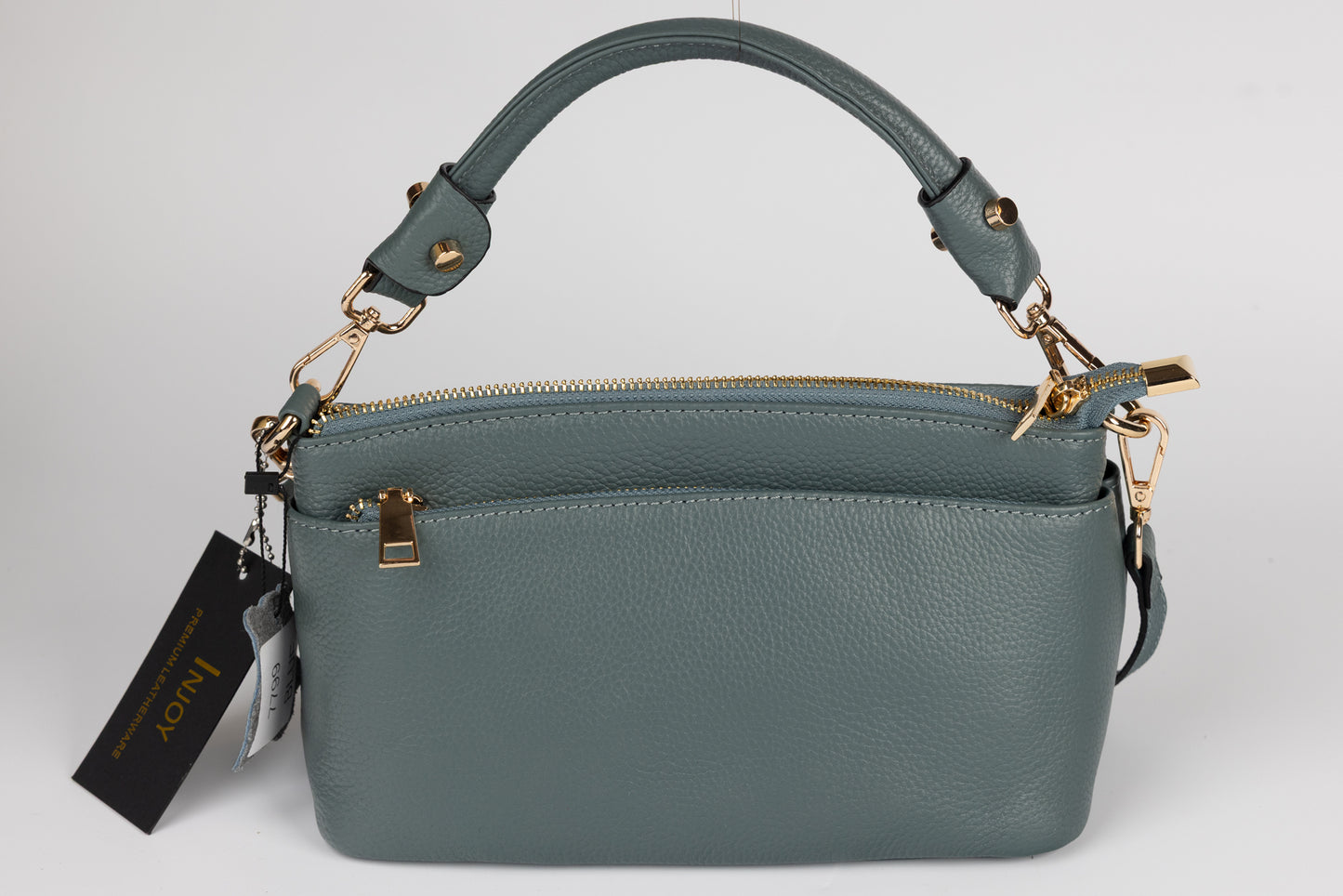 Women's genuine leather bag FENIX FASHION 7799 Blue