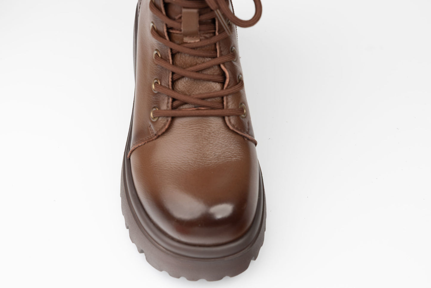 Ghete dama casual piele naturala FRANCO GERARDO 83122 Maro