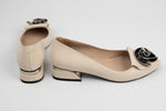 Pantofi dama piele naturală LSD 5000 Crem