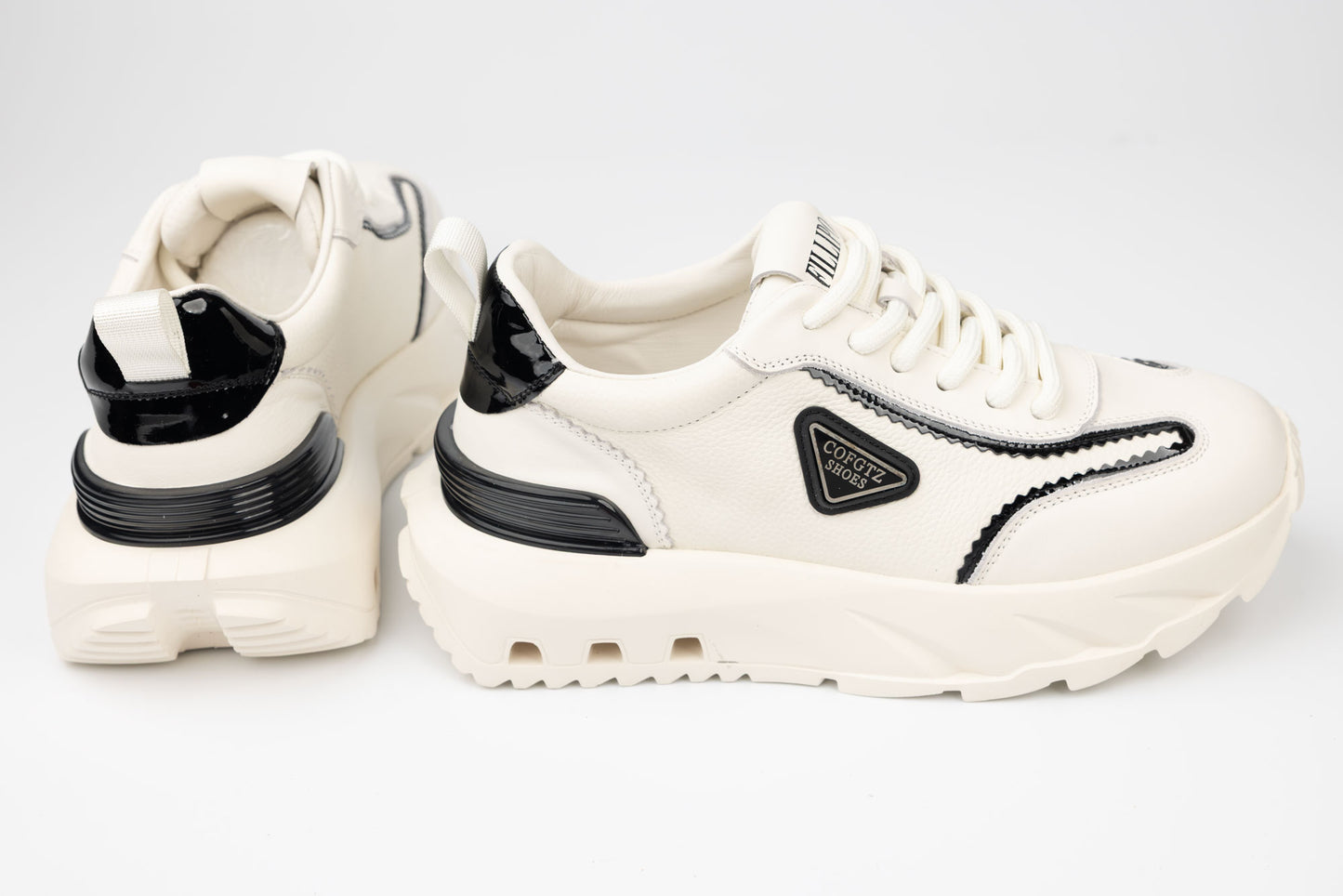 Men's genuine leather sneakers FILLIPO 23867 White