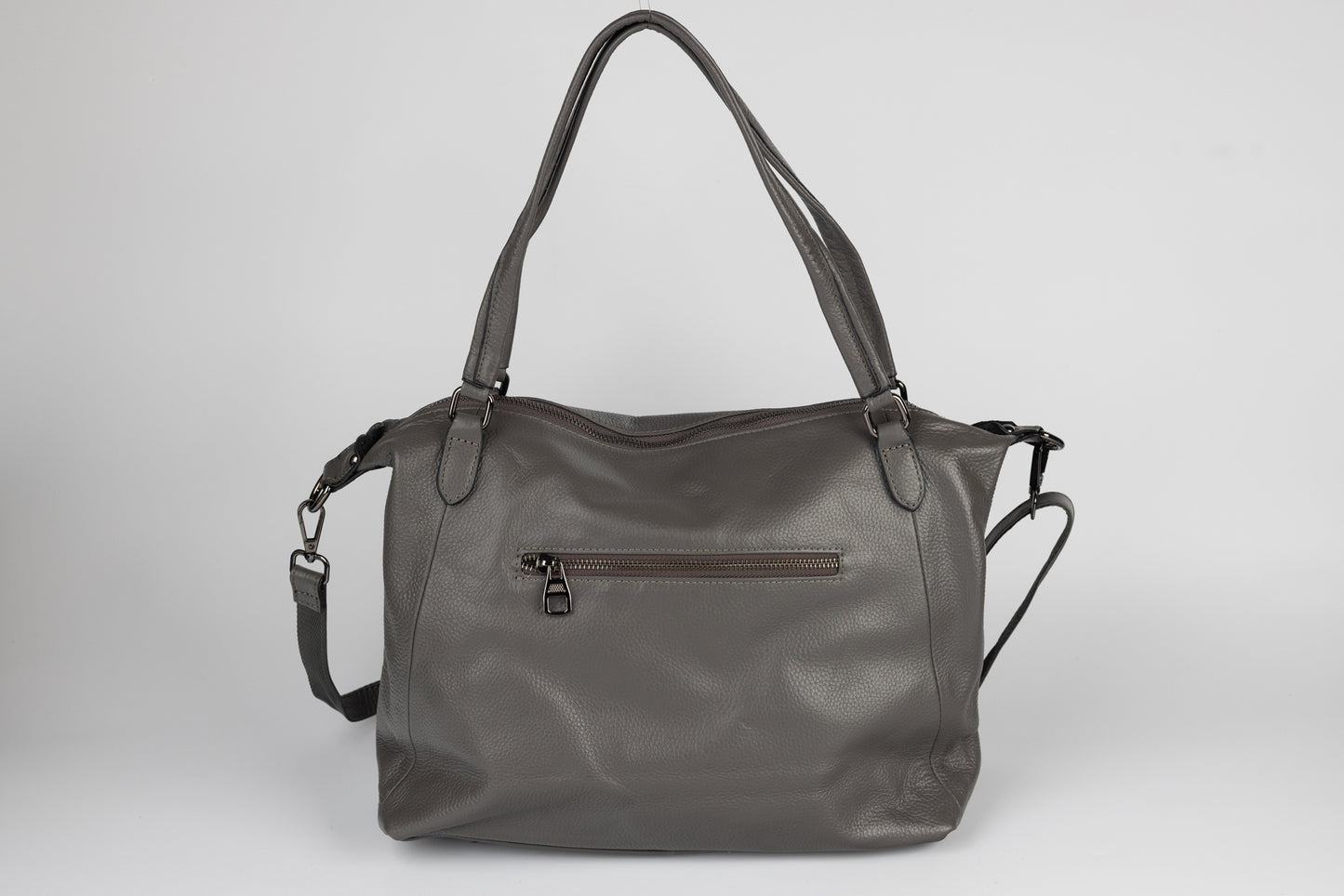 Women's genuine leather bag FENIX FASHION 2005 Grey