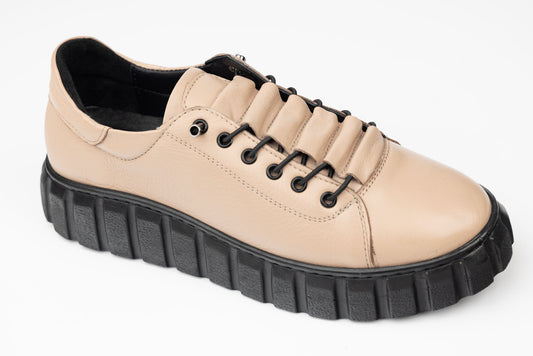 Pantofi damă piele naturală BIOFLEX 026 Vizon