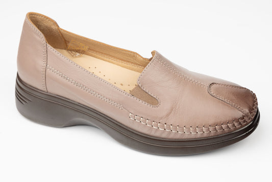 Pantofi damă piele naturală ortopedici BIOFLEX 134 Vizon