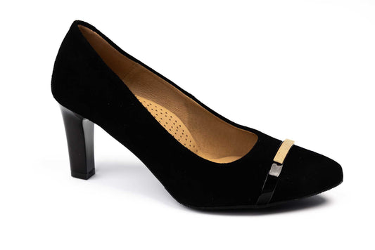 Pantofi dama piele naturală CONHPOL 4063 N velur