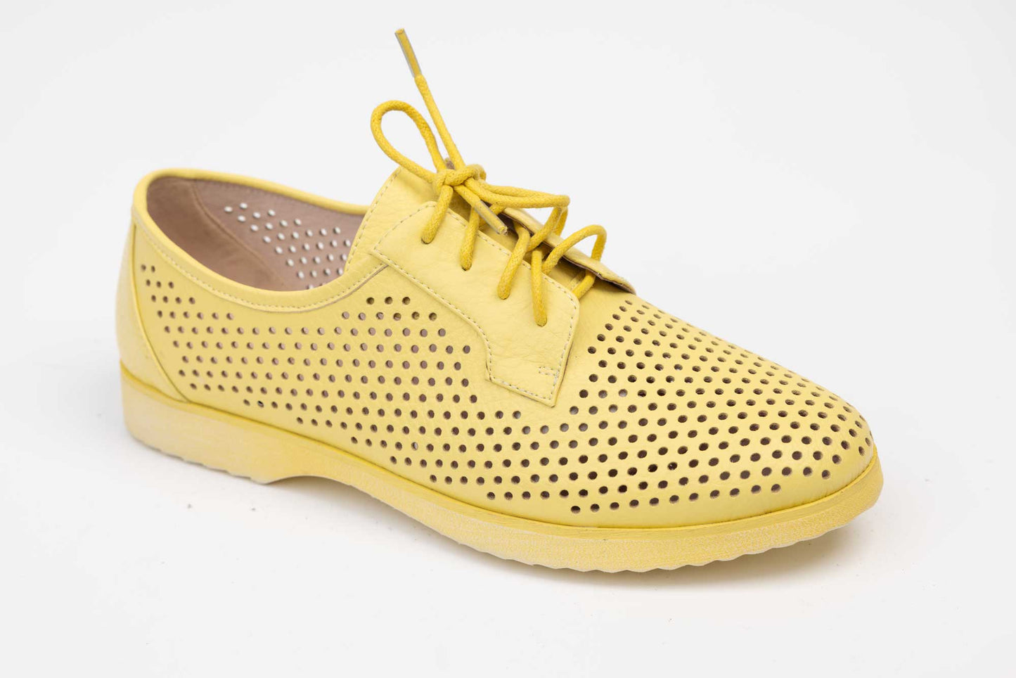 Casual shoes natural leather JOSE SIMON 341-18 Yellow