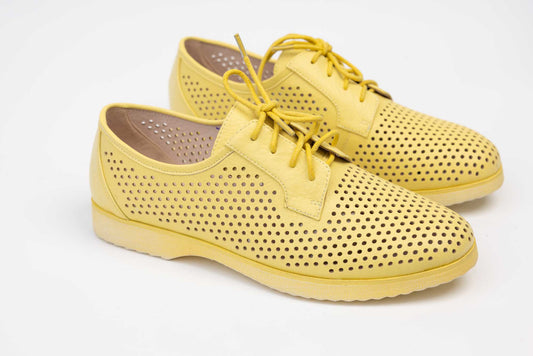 Pantofi casual piele naturala JOSE SIMON 341-18 Galben