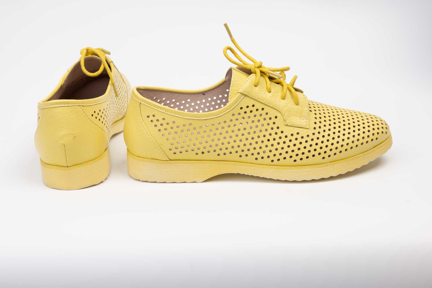 Casual shoes natural leather JOSE SIMON 341-18 Yellow