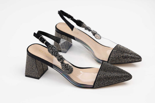 Pantofi dama decupati MENBUR 829 Negru