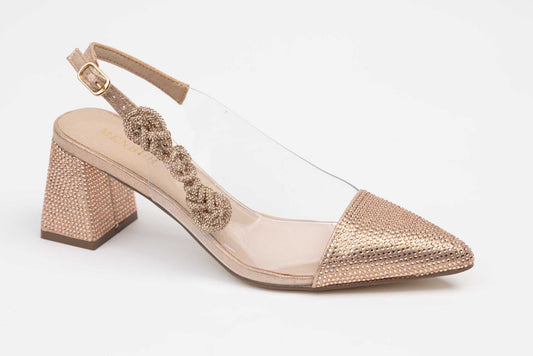 Pantofi dama decupati MENBUR 829 Rosa (roze)