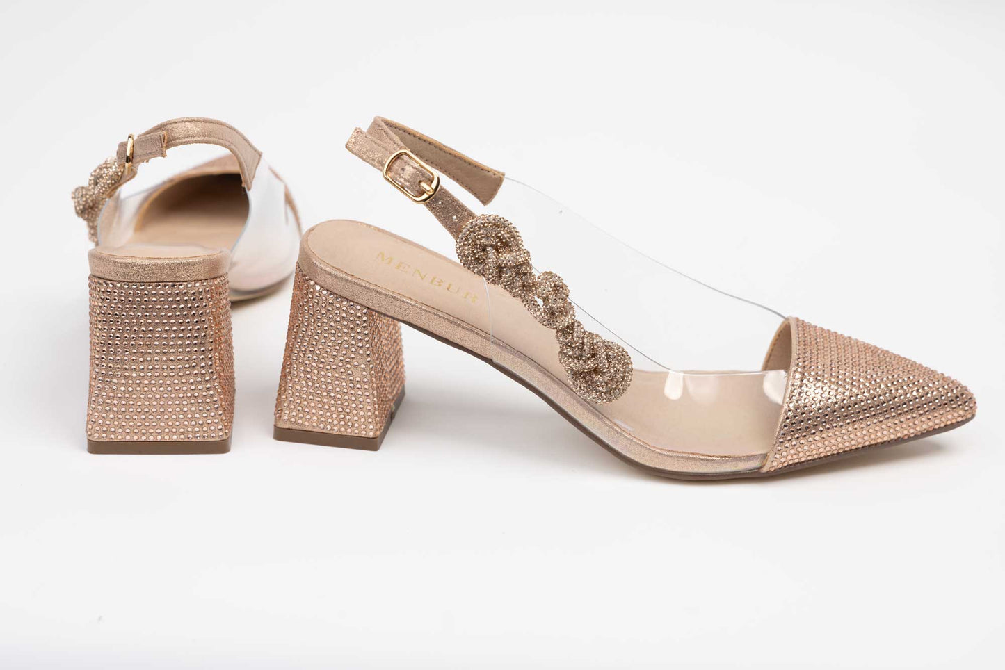 Pantofi dama decupati MENBUR 829 Rosa (roze)