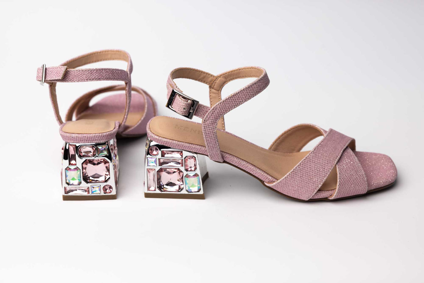 Sandale dama elegante piele ecologica MENBUR 655 Lila