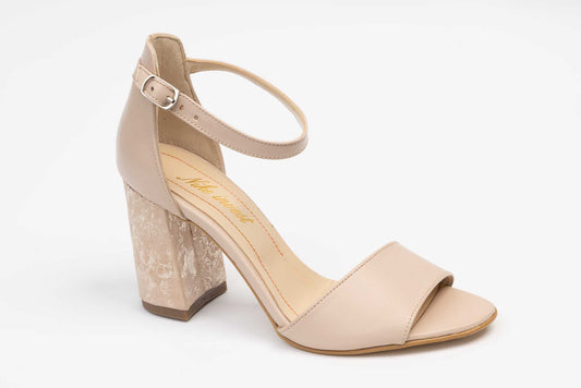 Women's genuine leather sandals NIKE 255 Beige