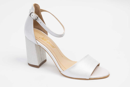 Sandale mireasa piele naturala NIKE 255 Alb