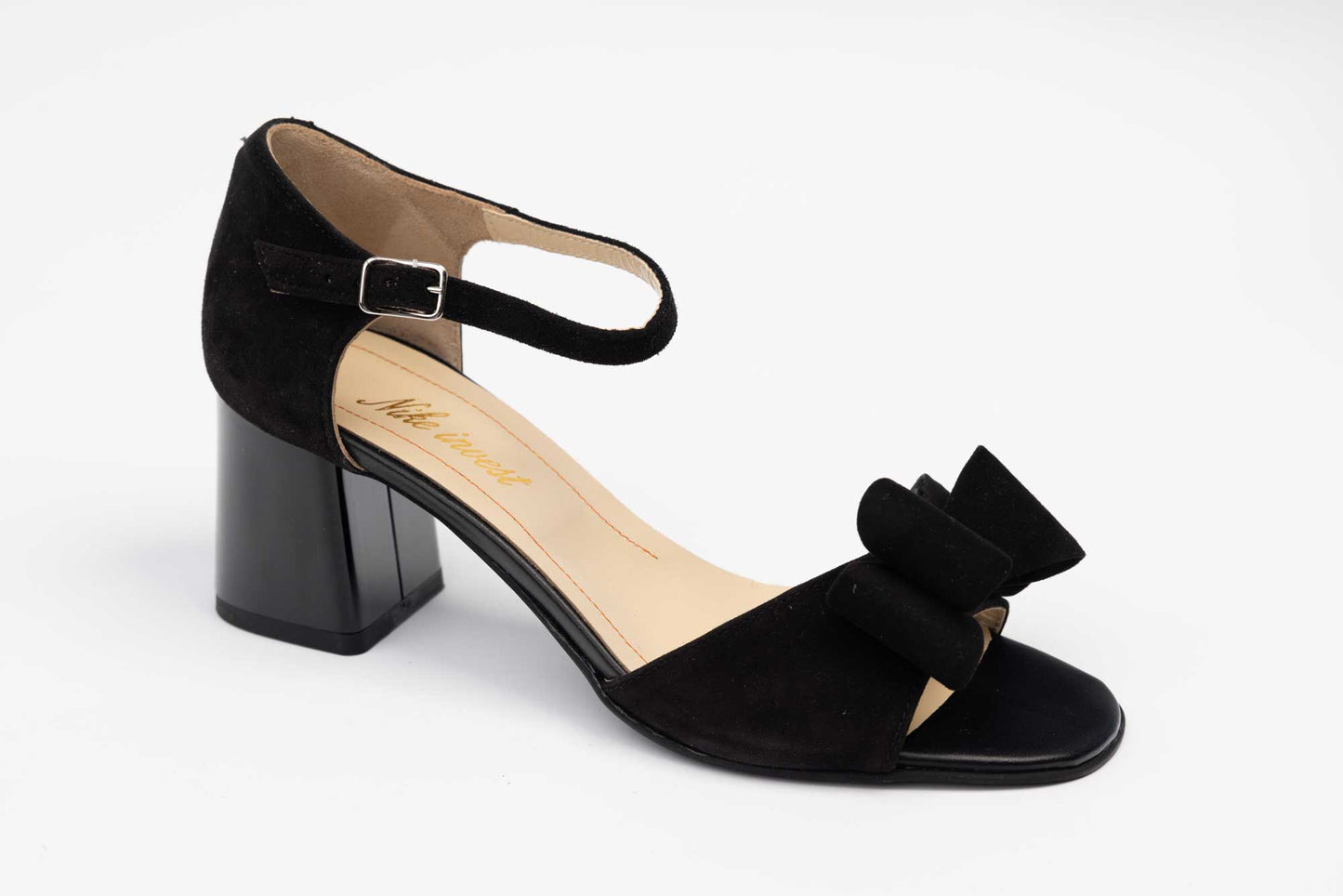 Women's sandals, genuine suede leather, NIKE 762 N, brown