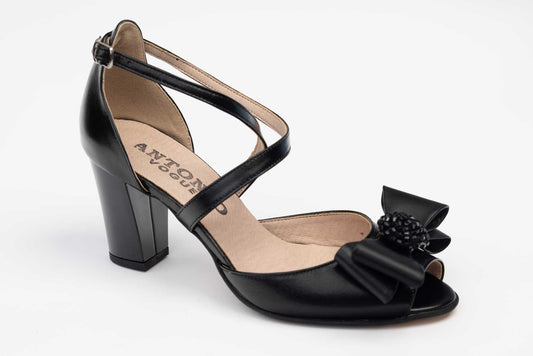Sandale dama piele naturala ANTONIO 33336 N (accesoriu)