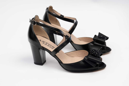 Sandale dama piele naturala ANTONIO 33336 N (accesoriu)