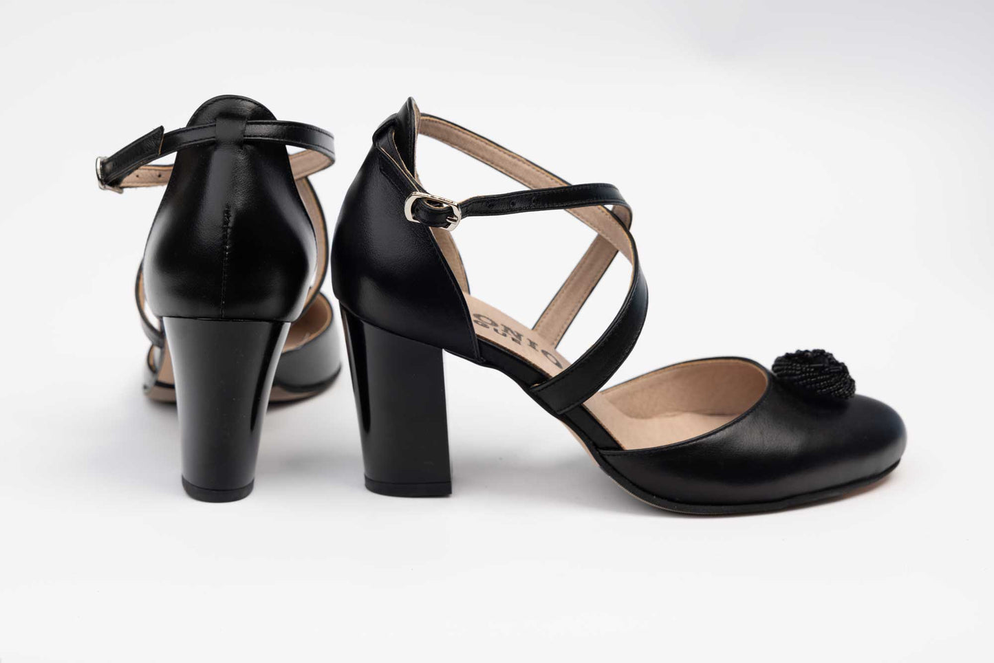 Pantofi dama piele naturala decupati ANTONIO 336 N box