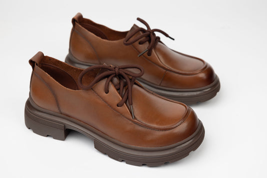 Pantofi damă piele naturală FORMAZIONE 6716 Maro