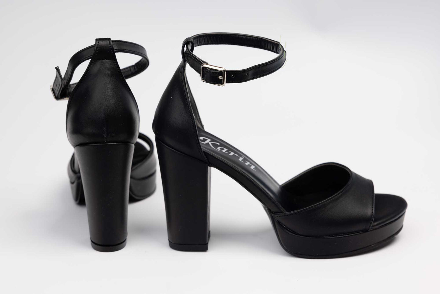 Elegant women's sandals made of eco-leather KARIN 6295 N box