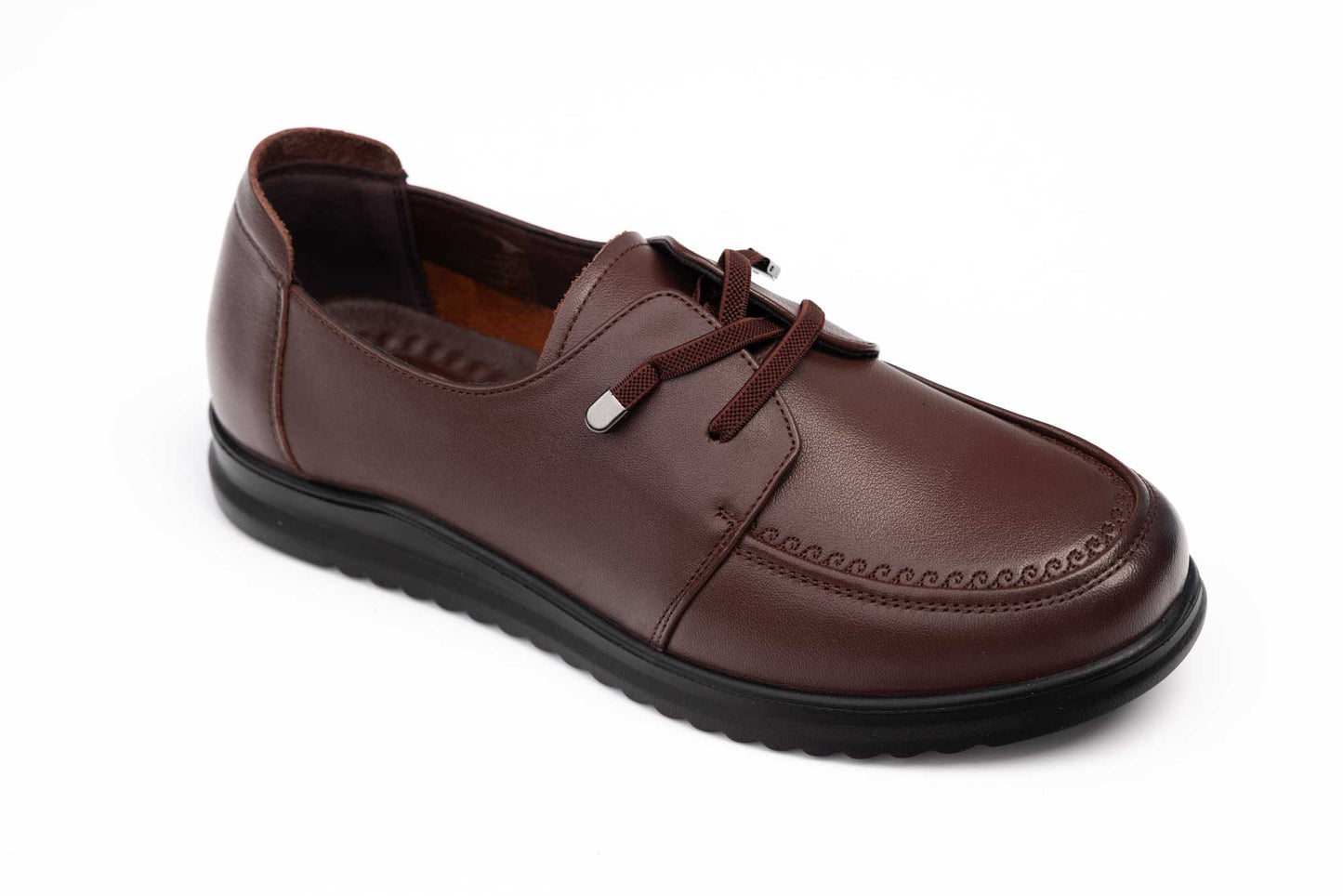 Women's shoes, natural patent leather FORMAZIONE 66-53 Brown 