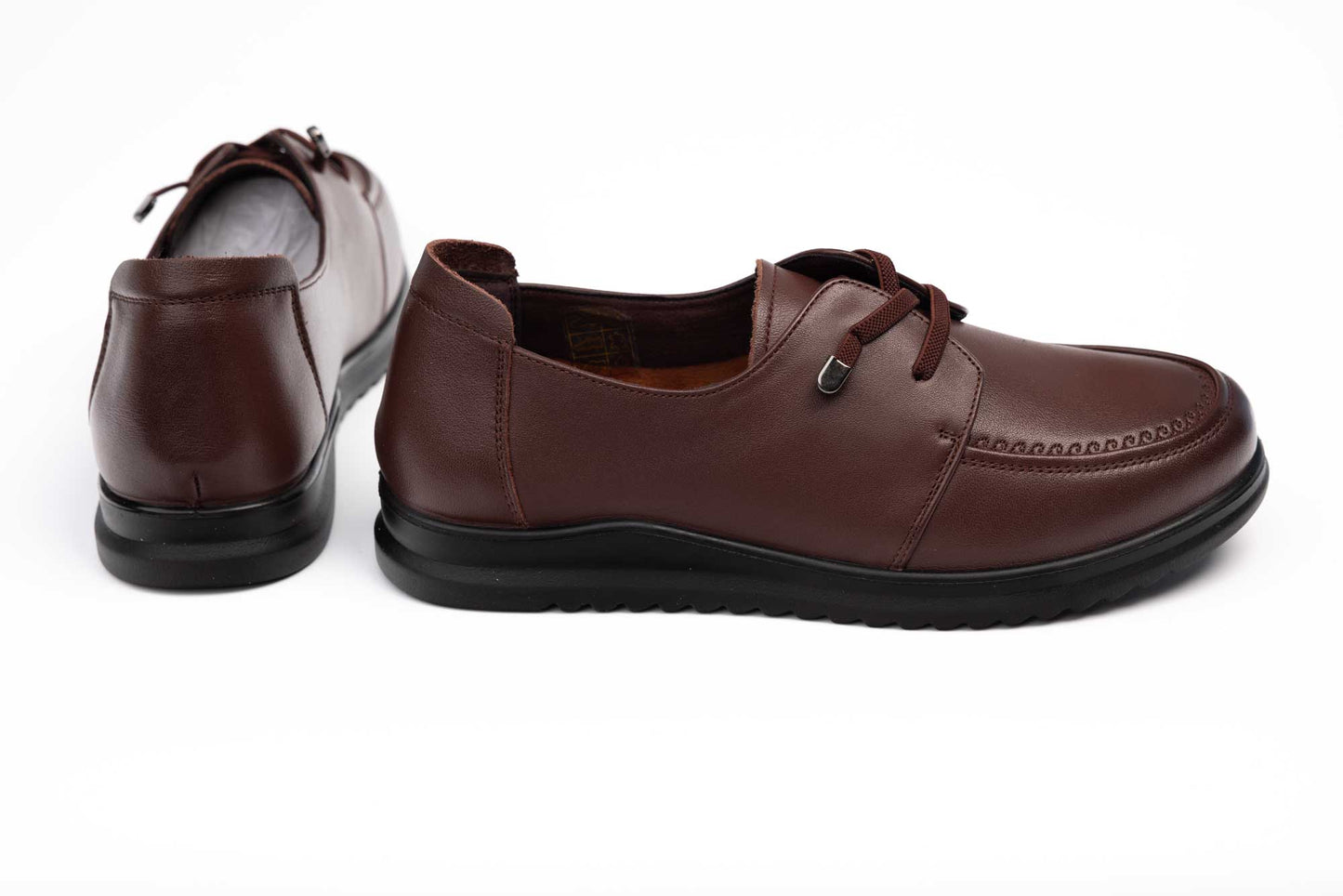 Women's shoes, natural patent leather FORMAZIONE 66-53 Brown 