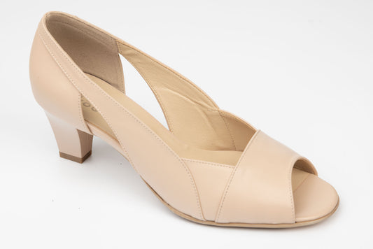 Pantofi sanda dama piele naturală ANTONIO 5337 bej box