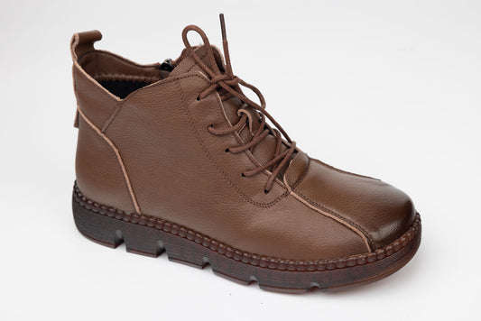Ghete dama casual piele naturala FORMAZIONE 5512 Maro