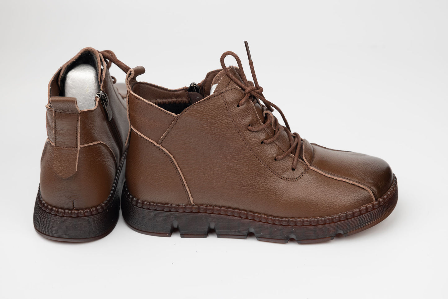 Ghete dama casual piele naturala FORMAZIONE 5512 Maro