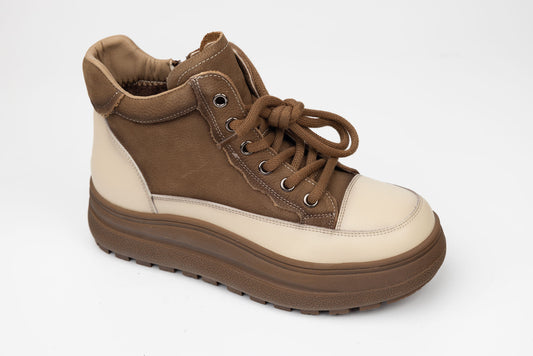 Ghete damă piele naturală FORMAZIONE 50278 Khaki
