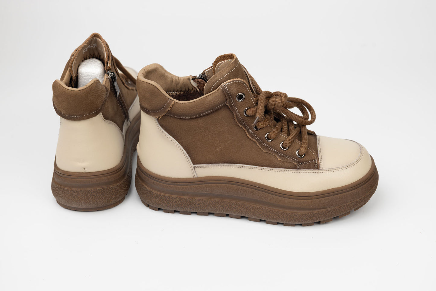 Ghete damă piele naturală FORMAZIONE 50278 Khaki