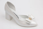 Pantofi dama decupati din piele naturala ANTONIO 4462 Alb accesoriu 1