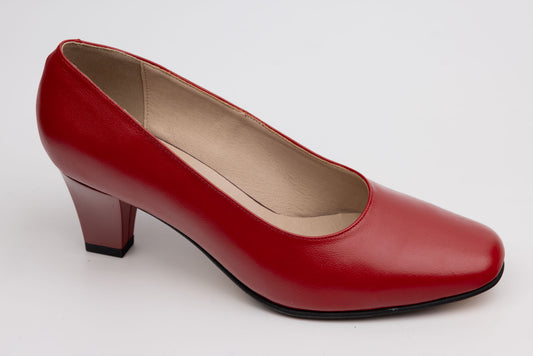 Pantofi dama piele naturala ANTONIO 18337 Roșu box