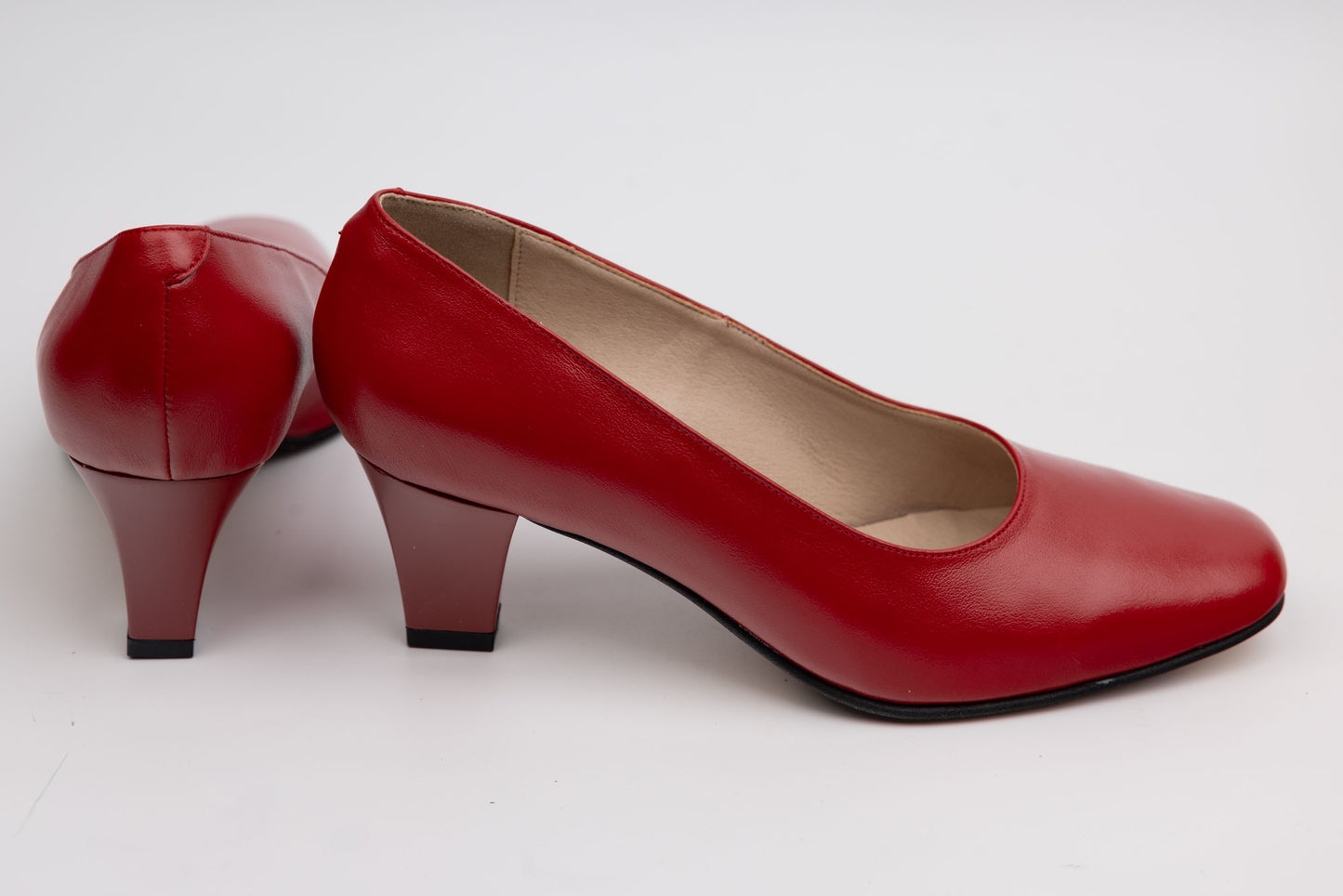Pantofi dama piele naturala ANTONIO 18337 Roșu box