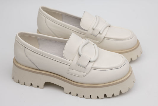 Pantofi dama piele naturala FORMAZIONE 50032-21 alb