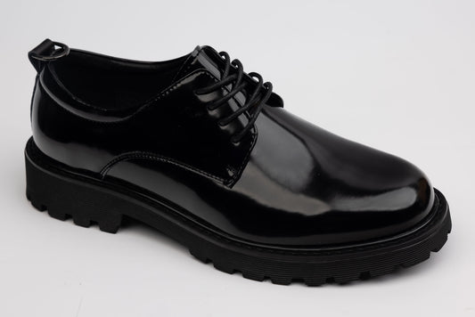 Pantofi barbati piele naturală lăcuită JOHAN 66601 N lac